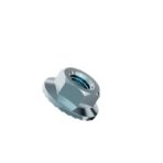 Hexagonal-flange-nut-serrated-White