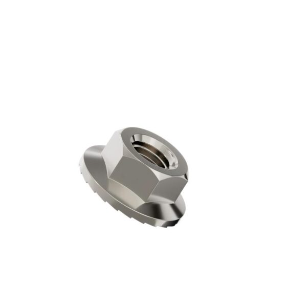 Hexagonal-flange-nut-serrated-nickle