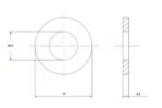 Plain washer-304-M12X27X2.5