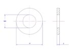 Plain washer-304-M20X37X2