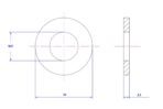 Plain washer-304-M27X50X2.5