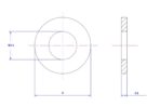 Plain washer-304-M3.5X8X0.8
