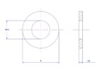 Plain washer-304-M3.5X9X0.8
