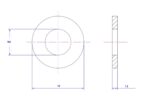 Plain washer-304-M4X12X1.2