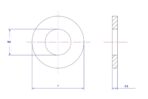 Plain washer-304-M4X7X0.8