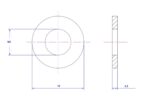 Plain washer-304-M5X12X0.5