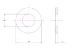 Plain washer-304-M5X20X1.2