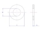 Plain washer-304-M5X9X1.5