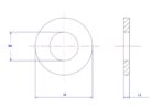 Plain washer-304-M8X25X1.5
